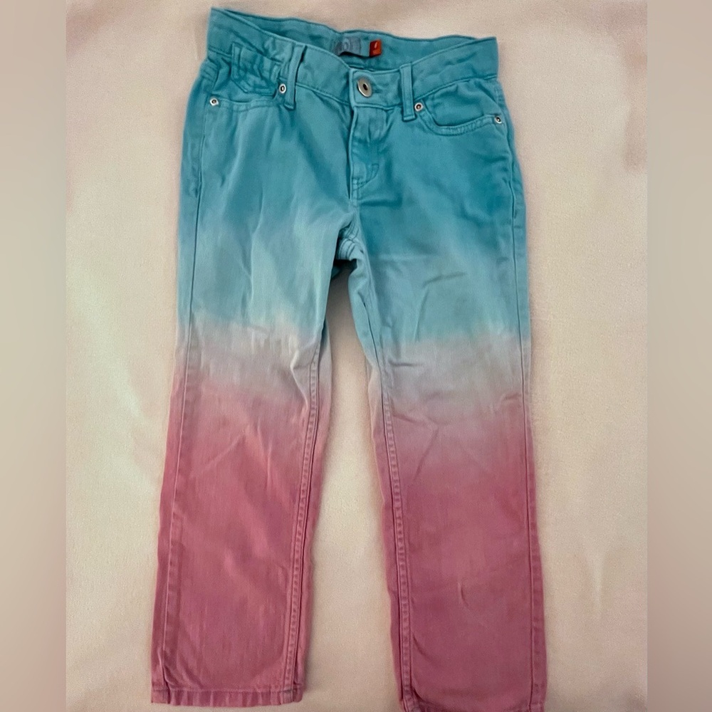 SO Teal to Purple Ombré Jeans